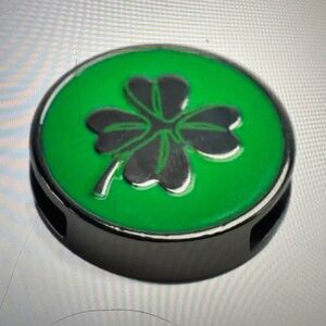 Lug Novelty Bag Charm Lucky Clover Green Shamrock